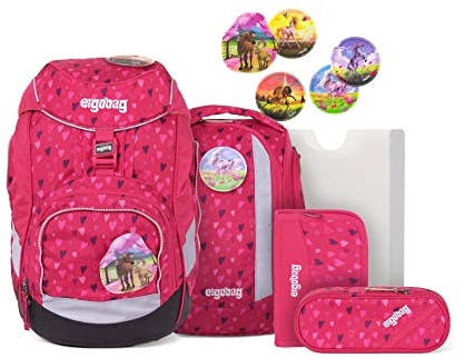 ergobag pack Set ergonomischer Schulrucksack, Set 6-teilig