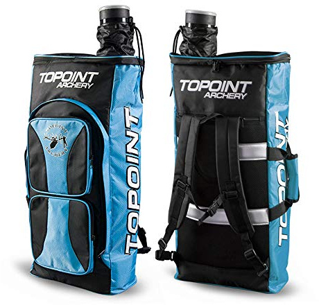 SHARROW Bogenrucksack für Takedown Recurve Bögen und Pfeile Rucksack Bogenkoffer Bogen Tasche für Recurve Bogen Fall Bogentasche Handtasche mit Pfeilköcher Bogensport Zubehör(Blau)