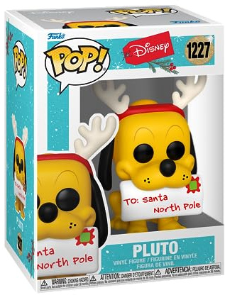 Funko Pop! Disney: Holiday – Pluto – vinyl samlarfigur – presentidé – officiella handelsvaror – leksaker för barn och vuxna – modellfigur för samlare och display