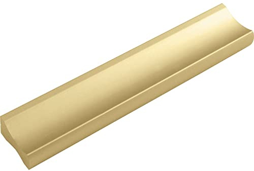 ALLES IM GRIFF Möbelgriff Alto LA 64mm - flacher Schubladengriff Breite 90mm - ideal Schubladen, Aluminium gold matt