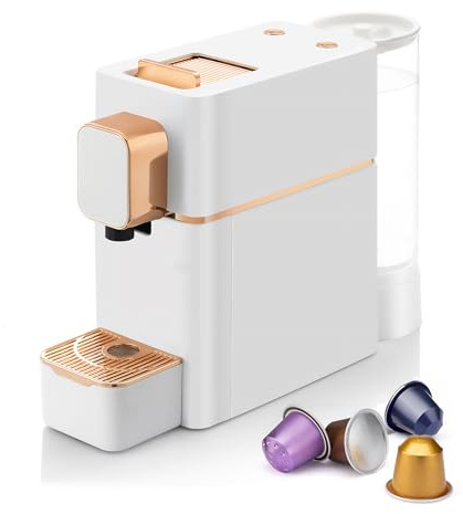 Espresso Machine for Coffee Capsules Compatible with Nespresso OriginalLine Machine, Espresso Maker for Nespresso OriginalLine, Bestpresso Coffee Capsules Peet's Espresso more (White)