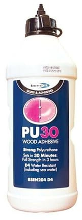 Bond It PU30 30 Minute Rapid Polyurethane Multi Purpose Wood Adhesive Glue Translucent 750 g Liquid polyurethane