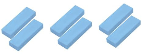 PRETYZOOM 6 Pz gomma per pulire gomma smacchiante anticalcare per rubinetto Acciaio inossidabile per pulizia detergente per macchie murali per piatti da cancellare