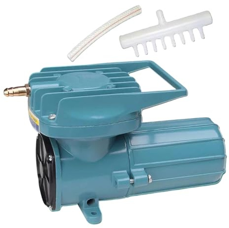 Dualoai Compact Fish Tank Air Pump for Garden Ponds, 12V 60W, 220x110x136mm