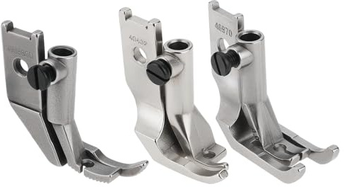 Briny River 3 Pezzi Piedino Premistoffa Per Macchina Da Cucire Compatibile Con Pfaff 335 145 245 545 1245 OE KP-19029 Piedino Premistoffa Con Doppia Punta Punta Sinistra E Punta Destra