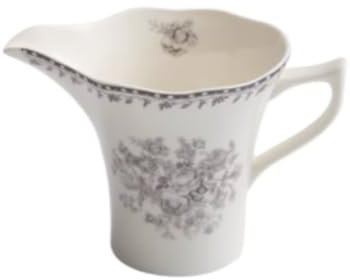OUYUE Salsera Cuencos para Salsas Jarra De Leche Pequeña De Porcelana China For Café, Balde For Salsa De Carne, Bote For Jugo Casero, Salsera Jarrita para Salsas(Grey)