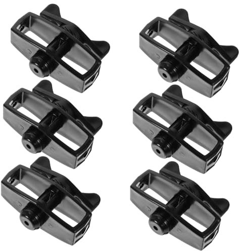 TOYANDONA 6pcs Electric Cable Tensioner Tool for Tensioning Wire and Plastic Rope, Black Portable Steel Wire Rope Tightener for Garden Fencing and Barrier Lines