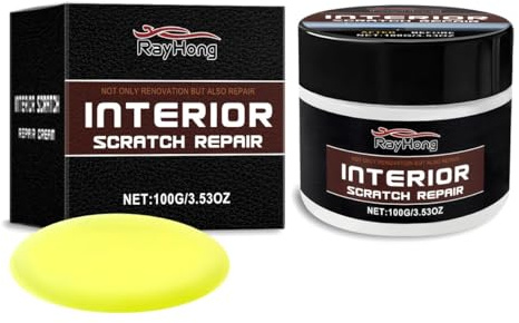 Puasok 100g di restauratore per cruscotti Auto, Lucida Cruscotto Auto, Cera Auto, Speciali Microparticelle Per Attenuare Anche I Graffi Profondi, Delicato Sulla Carrozzeria