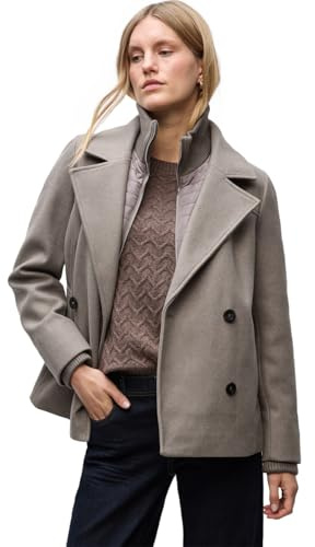 Street One 1005341 Giacca Caban con intarsio, Sandy Mocca Mel, 44 Donna