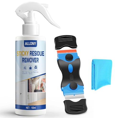 ALLONY Dissolvant Colle, Mousse Polyurethane, Decolle Etiquette, Nettoyant Mousse Polyurethane, Dissolvant pour mousse de Polyuréthane, Nettoyage Efficace, Dissolvant de Mousses Durcie, 100ML