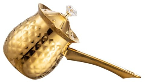 TOBBOMEY Caffettiera Turca Vintage con Manico Termoresistente Scalda Caffè da Piano Cottura Compatta per Campeggio e Casa Design Ergonomico per Espresso e Tè