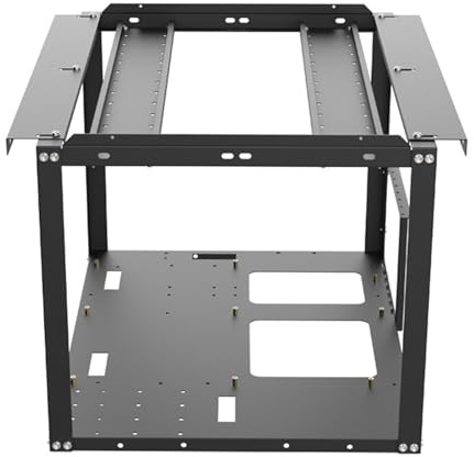 Mining-Rahmen – 145-mm-PC-Rahmen-Miner-Rig, Open-Air-Prüfstand, stapelbarer Rack-Ständer, Desktop-Chassis | Kryptowährungs-Mining-Zubehör im Standarddesign für die GPU-Server-Einrichtung Minings Farm