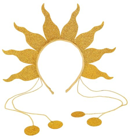 NOLITOY Serre-tête Flamme Solaire Scintillant Unisexe pour Festivals et Fêtes Anniversaire Halloween Accessoires Cheveux