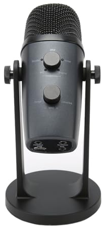 BONKZEBU Microfono a Condensatore USB Controllo della direzionalità del Suono Cristallino per le Trasmissioni Live di Instagram Twitch