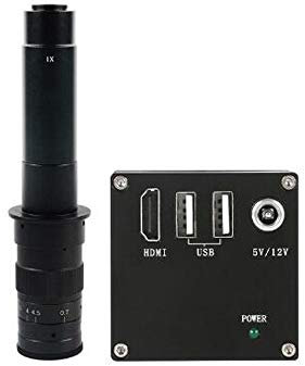 /G Videocamera per microscopio con misurazione HD 2K HDMI Videoregistratore con archiviazione su Disco U Videoregistratore 300X con Attacco C per Saldatura PCB del Telefono