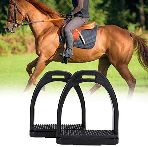 CHICIRIS Plastics Horse Stirrups Stirrups, Non-slip Horse Rubber Pad Horse Stirrups, High Strength Plastics Stirrups Non-slip Horse Tool for Horse Pad Horse Tool(larg