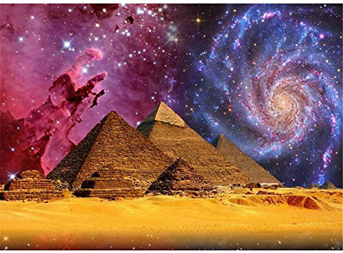 5000 Teile, Impossible Puzzle, Pyramide und Sternenhimmel Geschicklichkeitsspiel für die ganze Familie, farbenfrohes Legespiel, Erwachsenenpuzzle ab 14 Jahren, als Ostergeschenk-61.61x41.53 Zoll (156
