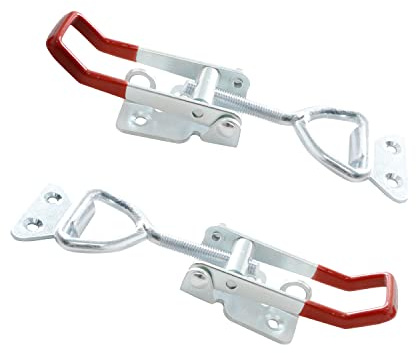 Ohamtes 2PCS Carbon Steel Style 4003, 300KG 660 lbs Clamping Force, Case Latch, Adjustable Toggle Latch Clip, Heavy Duty Toggle Clip