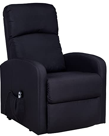 Gremium Poltrona Relax Elettrica Con Sistema Alzapersona, Reclinabile a Letto E Seduta Ergonomica In Tessuto Per Arredo Salotto, Soggiorno e Ufficio