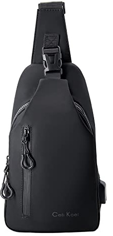 Long Keeper Anti-Diebstahl Brusttasche für Damen Herren - Sling Bag Crossbody Bag Leichte Umhängetasche Gym Daypack zum Wandern Radfahren Reisen Outdoor