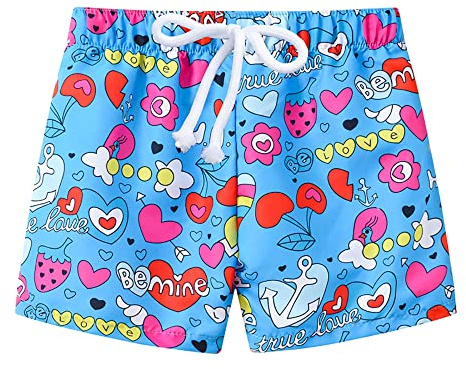 Little Hand Pojke Board snabbtorkande strandshorts, Blå 1, 6-7 ans