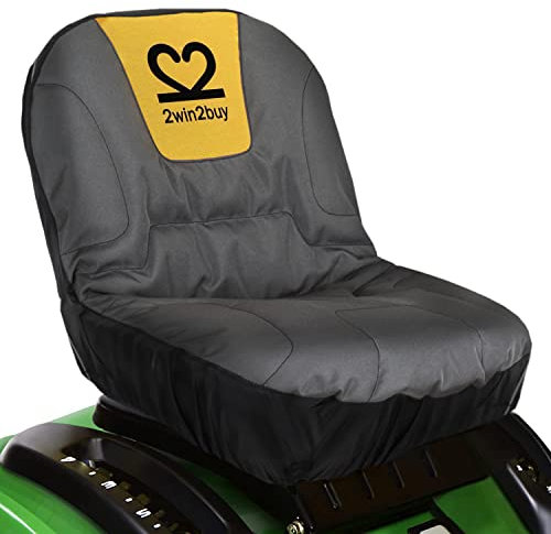 2win2buy Lawn Mower Seat Cover, Riding Mower Seat Cover Cushion Replacement with Padded Waterproof Garden Tractor Cover for Cub Cadet Troy Bilt Craftsman Zero Turn John Deere Lawn Tractor