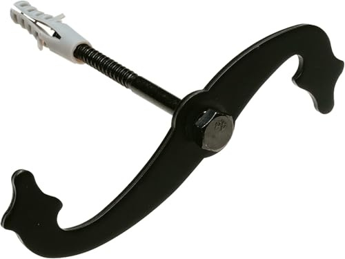 Amig - 6215 Retenedor Contraventana de Espiral 1 | Accesorio para Ventanas Tipo S Decorativo de Estilo Forja con Acabado Negro Mate | Herrajes Rústicos (Paquete de 5)