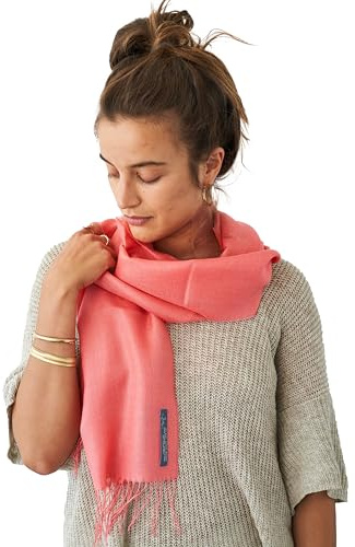 Apikuna® Premium Schal aus 70% Baby Alpaka, 30% Seide (200x70cm) – Eleganter Pashmina für Damen & Herren, alle Jahreszeiten – Perfekt für besondere Momente