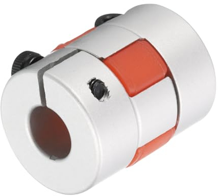 QUARKZMAN Alluminio Prugna Albero Accoppiamento 5mm a 8mm Foro L25xD20 Flessibile Accoppiatore Giunto per Macchina e Servo Motore Passo-Passo 1pz