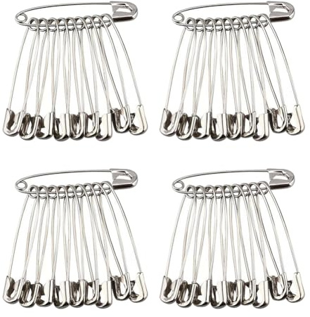 1000 spille da balia in metallo da 38 mm, per abbigliamento, cucito, piccole spille da balia per trapuntatura, creazione di gioielli, spille decorative per fai da te