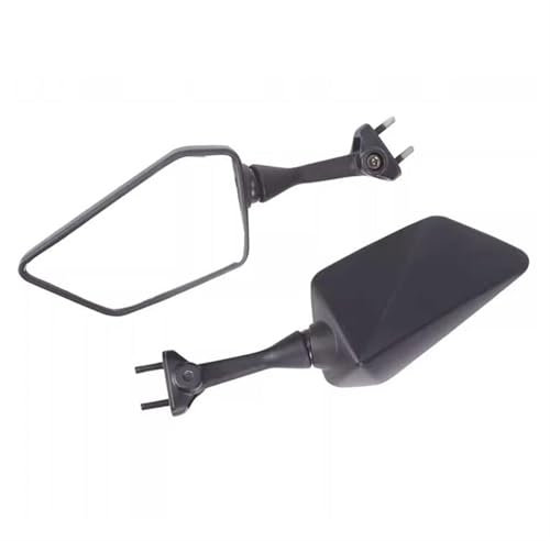 Kettennieter Motorrad 1 Paar Motorrad Rückspiegel Seite Spiegel Schwarz Aluminium Für Kawasaki Für Ninja 250 250R EX250 K8F 2008-2012 Moped Zubehör Spiegel Motorrad