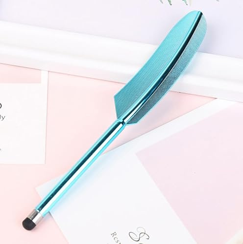 S Pen Replacement, Stylus Pens for Touch Screens, Input pen for Samsung Galaxy Z Fold6, Multicolor Feather Stylus Compatible with Kindle Tablets Fold5 Smartphones-Blue-B