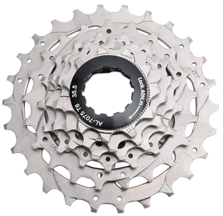 POENVFPO Cassetta Pignoni 6 velocità, Silenziosa e Affidabile, Pignone in Alluminio Acciaio Inox, for Mountain Bike Road Bike City Commuting