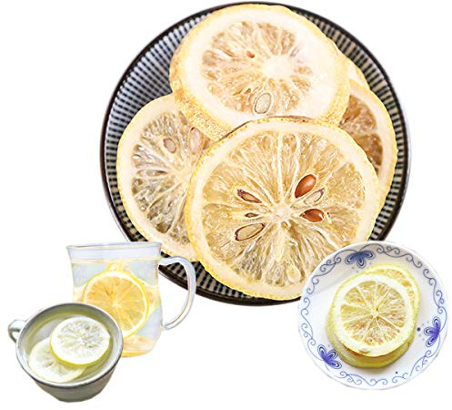 Té de hierbas suelto liofilizado con rodajas de limón fresco de China de para preparar en frío Un alimento ecológico y orgánico sin aditivos Sabor intenso Envuelto individualmente (50g)