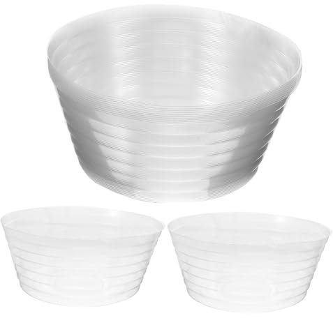 YARNOW 10stücke Teiliges Transparente Blumentopf-untersetzer Für Innenräume Praktische Pflanztopf-Trays Zur Vermeidung Von Überschwemmungen Und Bodenverschmutzung