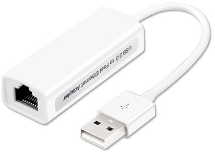 ROBAUN Adaptador USB Ethernet USB 3.0 2.0 a RJ45 10/100/1000Mbps Gigabit compatible con PC TV Set-top Tarjeta de red USB Lan(USB2.0 100Mbps)