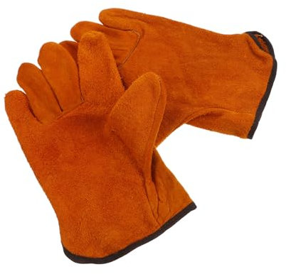 POPETPOP Schweißhandschuhe Für Männer Und Frauen Stabschweißhandschuhe Aus Langlebigem Material Hitzebeständig Vollständiger Handschutz Kurz Vielseitig Einsetzbar Für