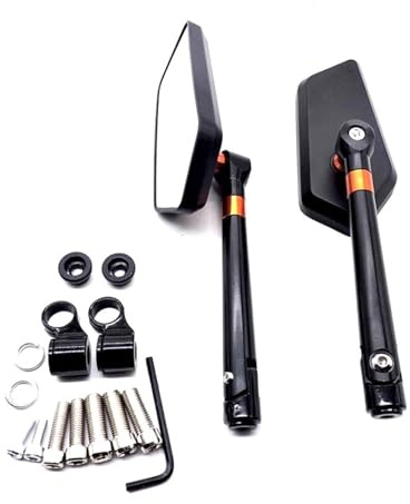 Motorrad Lenkerendenspiegel Für K&AWASAKI Für Z900 Für Z900RS Für Z800 Für Z1000 Universal Motorrad Rückspiegel Hinten