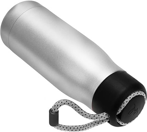 Kisangel Taza Termo para Bicicleta de Montaña Botella de Agua para Ciclismo Aislante de Acero Inoxidable para Deportes al Aire Color Plateado