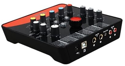 Audio Mixer, Professional Mixer Sound Card USB External Sound Board Live Sound Noise Canceling Kits