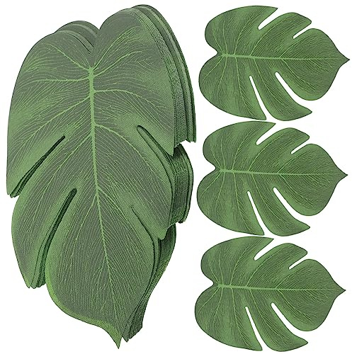 Hemobllo 60pezzi Palma Artificiali Monstera Foglie Finte per Composizioni Floreali Decorazioni per Feste Hawaiane Foglie Tropicali Artificiali Accessori Fai da Te per Feste in Spiaggia