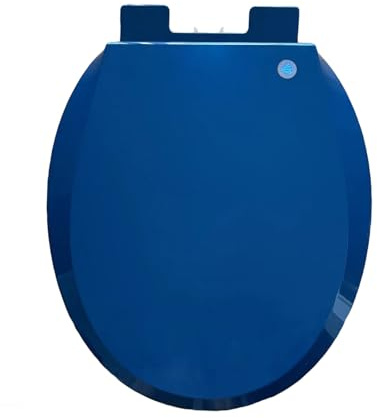 JNTFNE Zaffiro, Sedile WC Rotondo con Chiusura rallentata Standard, Coperchio colorato Resistente Che Non Si allenta, Facile da installare e Pulire, 360 * 410 mm