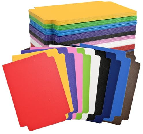 Card Dividers, 60 Pcs 3.7 x 2.7 Inch Plastic Reusable Card Sorting Dividers Separators with Tabs Sports Cards Divider for Storage