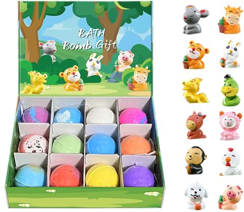 Bola De Baño para Niños - Paquete De Esferas Orgánicas Naturales, Artículos De Juguetes para Baños De Efervescencia Calmantes, Piezas Juego Perfumadas para Remojar | Bolas De Baños Coloridas Y Disuel