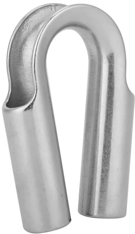 Dedales de cuerda de cabrestante, dedal de cuerda de acero inoxidable Juego de dedales de tubo de grado marino Accesorios de navegación para cabrestantes de barcos Cables Cuerdas (22mm 1 Uds.)