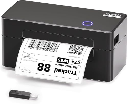 vretti Thermal Shipping Label Printer 4x6,USB Only,No Bluetooth
