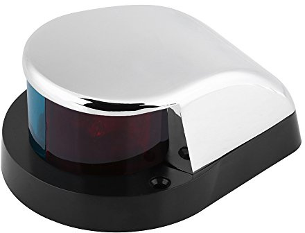 Qiilu 12V rostfreies Stell Boots Marine Yacht Bi color LED Licht Bogen Navigations Lampe