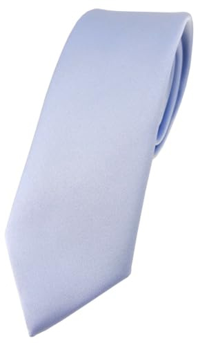 TigerTie Herren Krawatte – schmale 5,5 cm Krawatte in einfarbigem Design, ideal für Geschäftstermine, festliche Anlässe und die Freizeit.