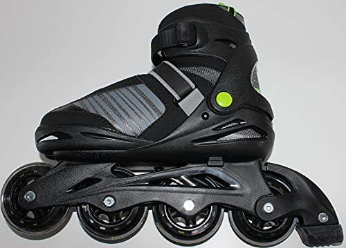 Inline Skates Black-Style Softboot Größe verstellbar 37-41 Rollschuhe Jungen Mädchen 09840