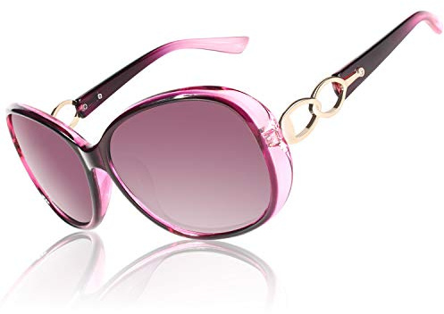 CGID Sunglasses Womens Polarised Retro Designer Ladies Sun Glasses | Vintage Oversized Shades,Big Durable Frame,UV400 Protection for Driving Travel Beach